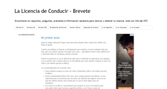 Desktop Screenshot of lalicenciadeconducir.com